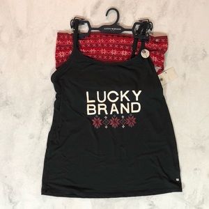 NWT Lucky Brand Comfort Fair Isle Sleep Lounge Set